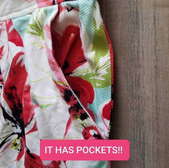 Ricki's flowered strapless dress, Size 12 - Picture 2 of 2